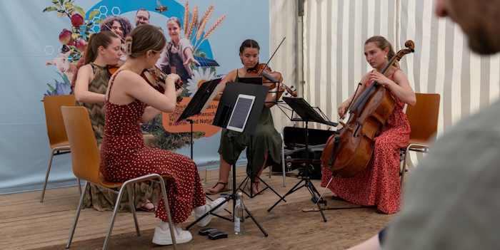 Musikalische Begleitung durch das Mosaik Quartett aus Trossingen 